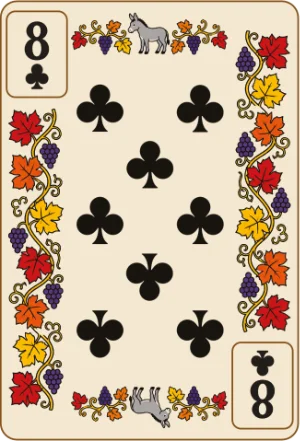 Eight of clubs, 0 points