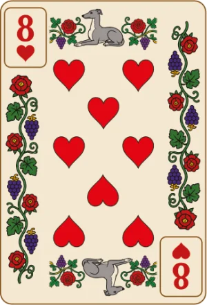 Eight of hearts, 0 points