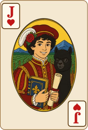 Jack of hearts, 1 point