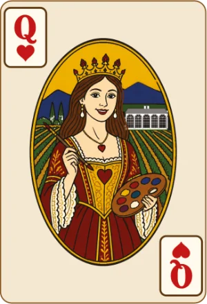 Queen of hearts, 2 points