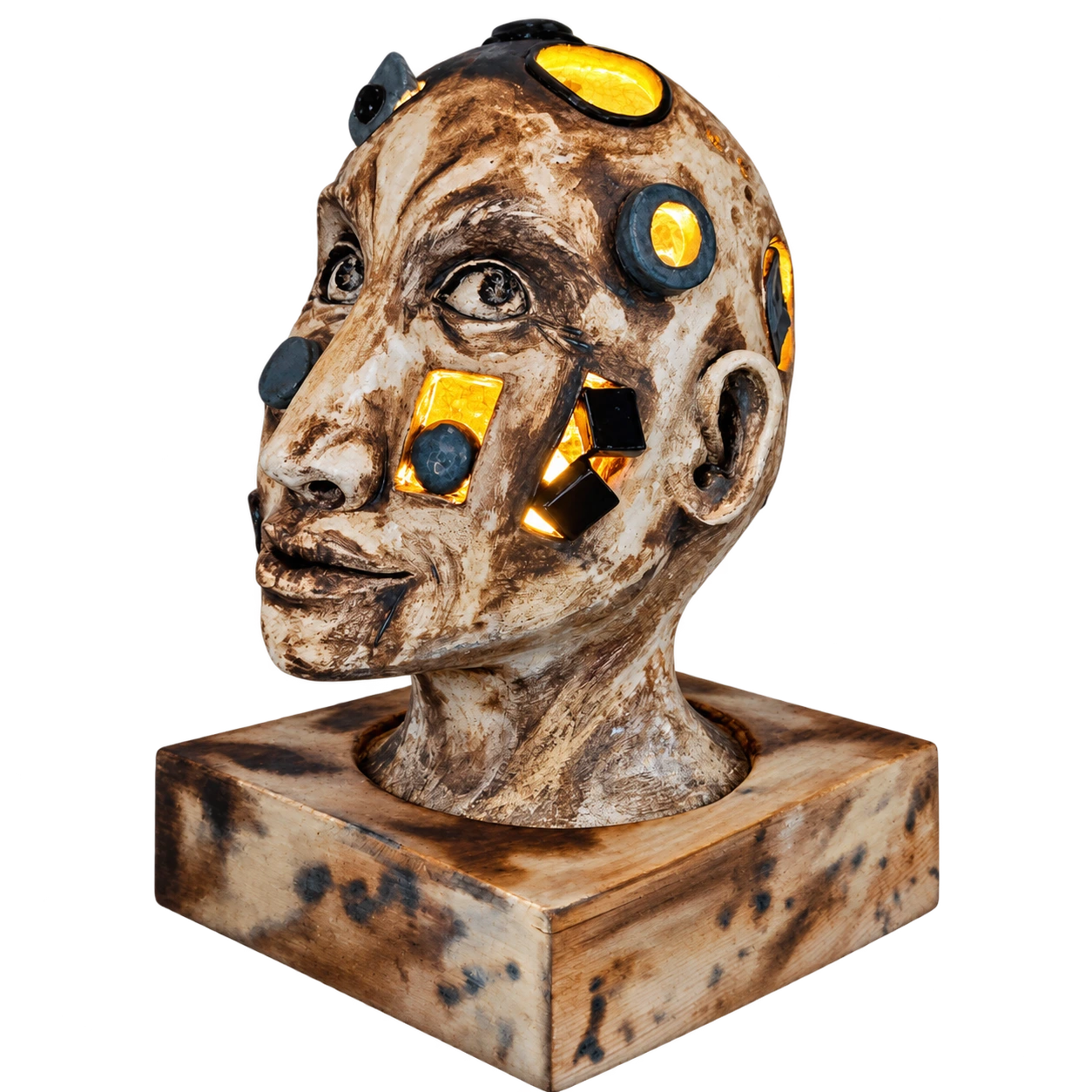 Illuminated Thoughts sculpture by Elzeth Jacobs